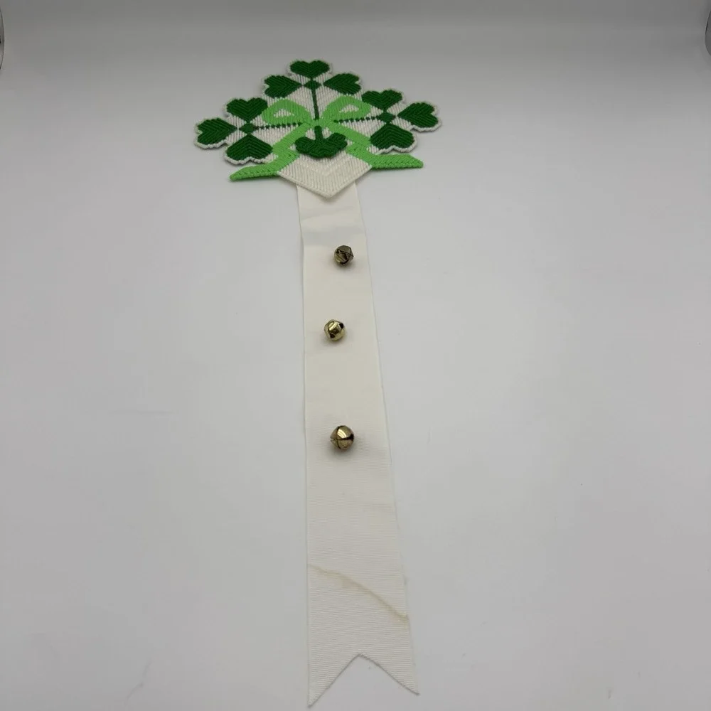 Vtg Plastic Canvas St Patrick's‎ Day Handmade Theme Decor Wall Hanging Clover